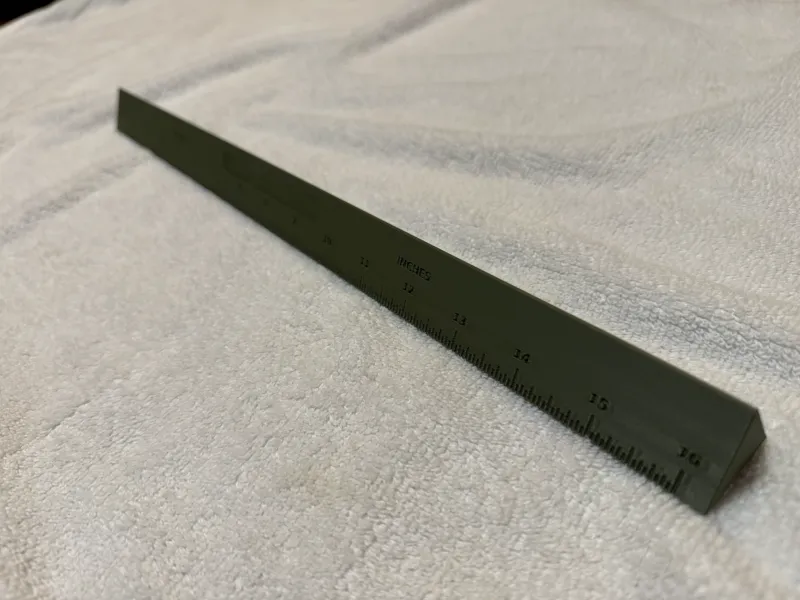 Dual-Unit Triangular Scale Ruler (Metric & Imperial)