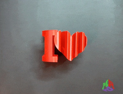 Text Flip - I Love You