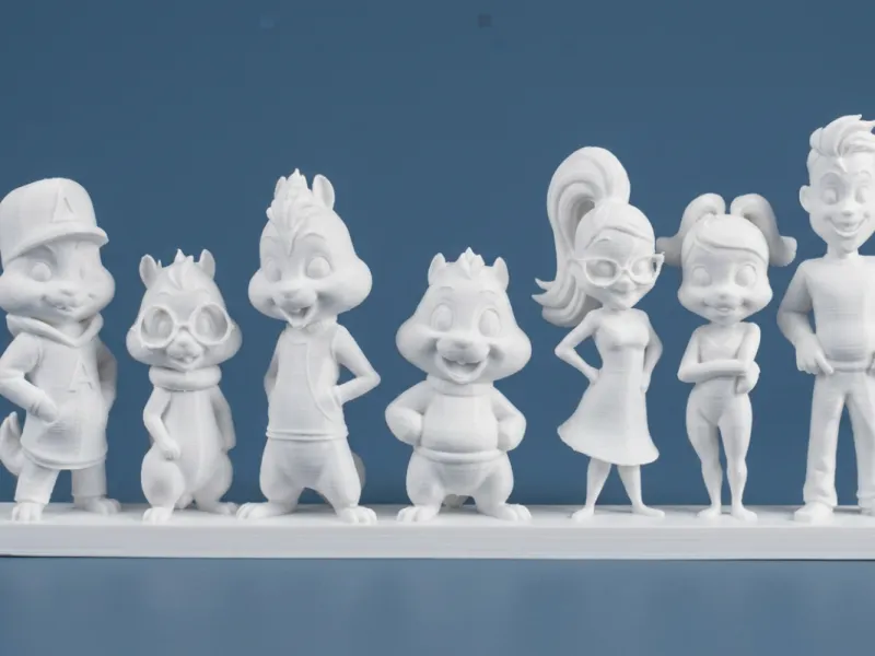 Ensemble de figurines de la famille Alvin et les Chipmunks
