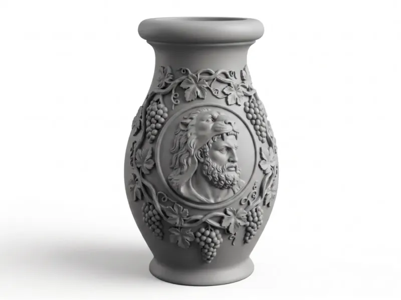 Hercules vase decoration