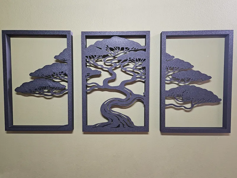 3-teiliger Bonsai-Baum