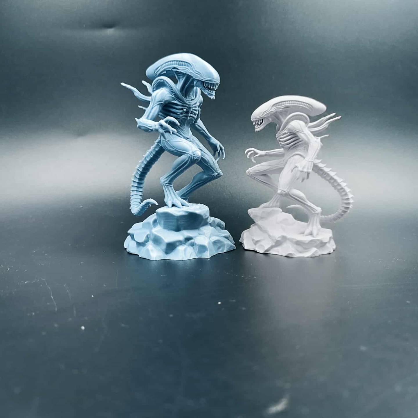 3D Printer Files | 3MF File | Xenomorph Alien on Rock – Display Figure ...