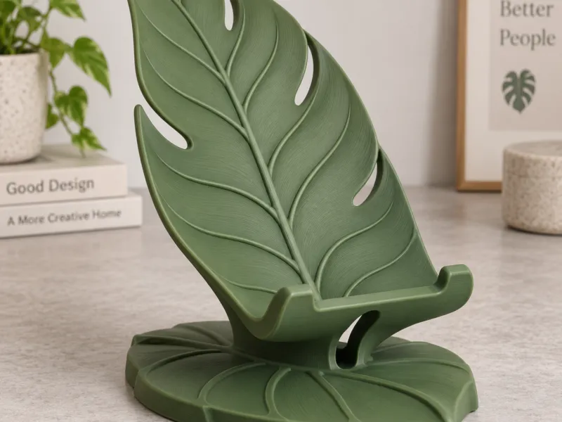 Leaf Phone Stand | Botanical Desk Holder