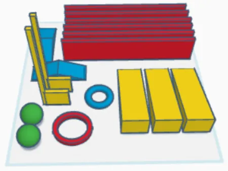Mini golf kit (use books to make platforms)