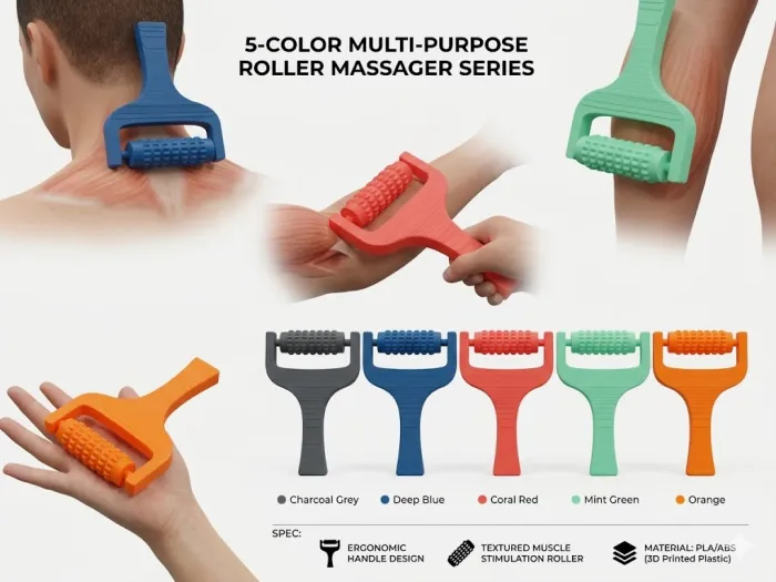 Massage Roller - Home - PLA - 3D printed product