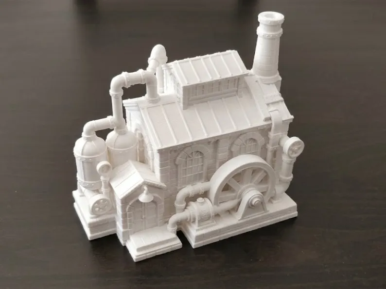 Steampunk Steam Pump Station - Industrial Building