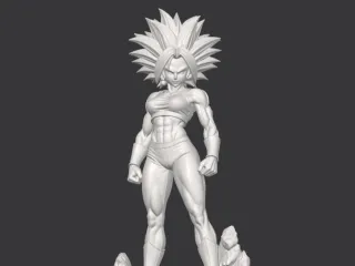 Kefla Inspired Saiyan Warrior Figure STL