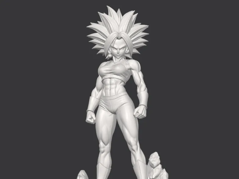 Kefla Inspired Saiyan Warrior Figure STL