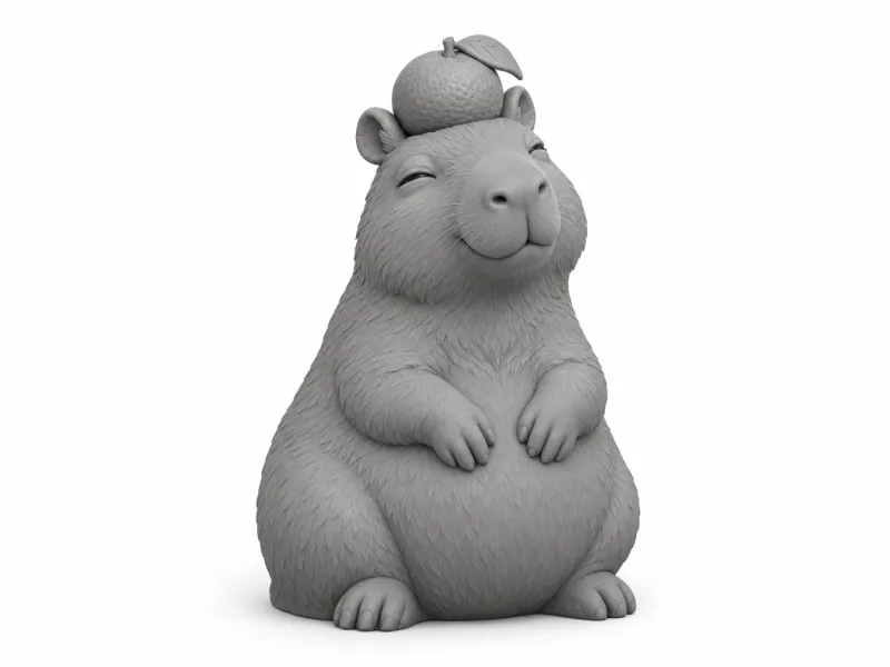 Capivara com Chapéu de Tangerina