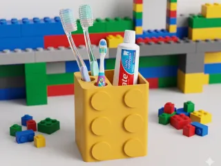 porta cepillo forma de lego