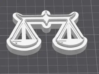Libra Scales Cookie Cutter - Astrology