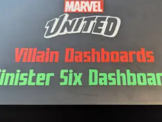 Marvel United Villain & Sinister Six Dashboards