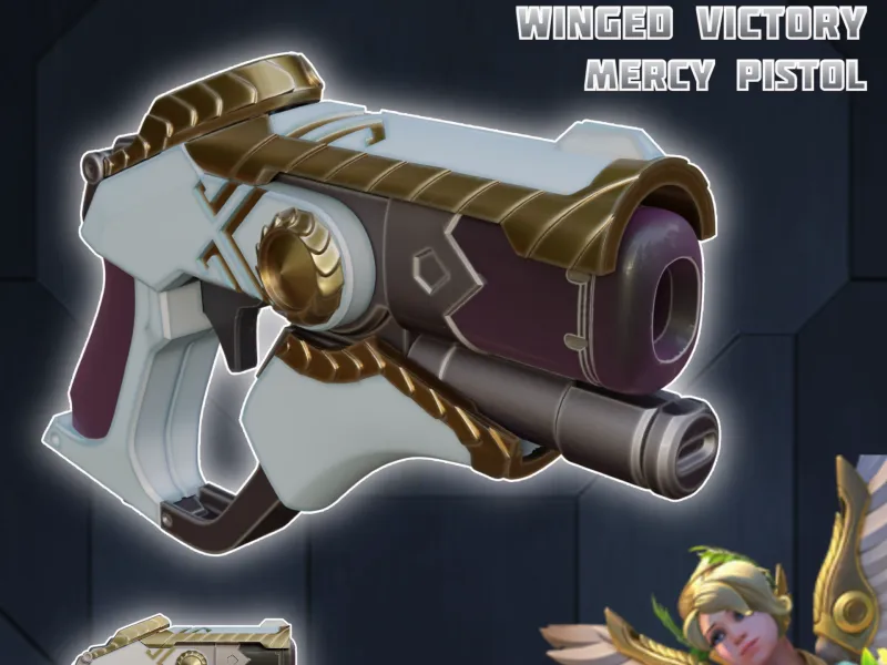 Sci-fi Mercy Winged Victory Cosplay Prop Overwatch