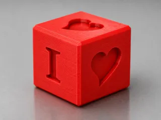 I Love You calibration cube