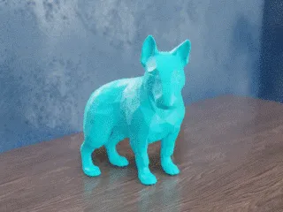 Low Poly Bull Terrie
