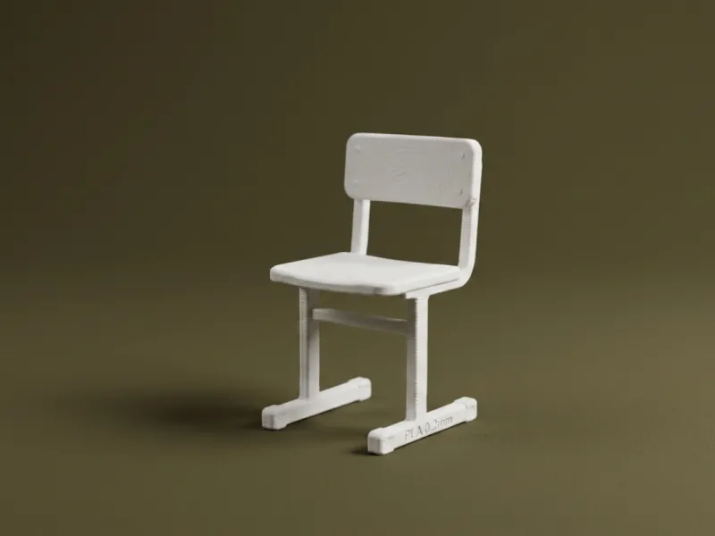 1:12 Scale Dollhouse School Chair