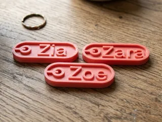 Zoe Zia Zara key chain for bag