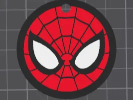 llavero spiderman tipo moneda