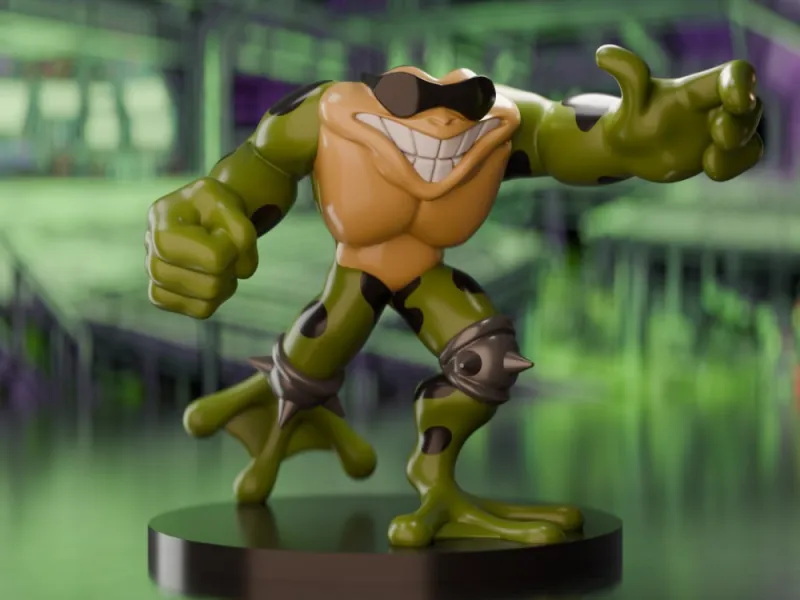Рэш из Battletoads — коллекционная фигурка из ретро-игры