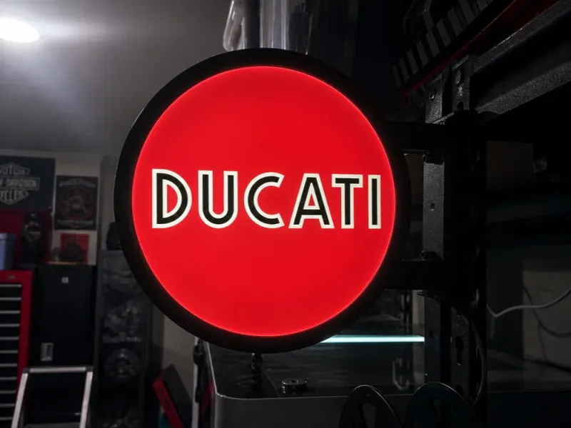 Classic Ducati lightbox Sign System