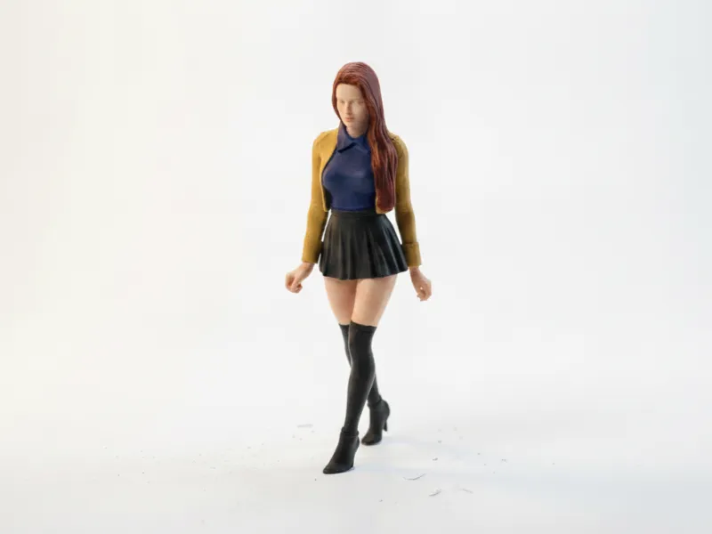 Schattige Outfit Meisje Figuur Chibi 3D Printbaar