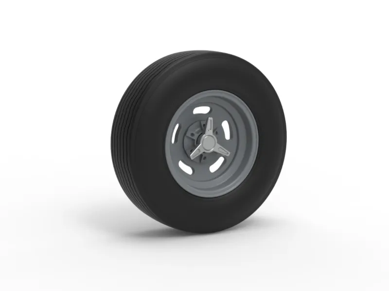 Front wheel of Vintage Champ car Version 2 Scale 1:25