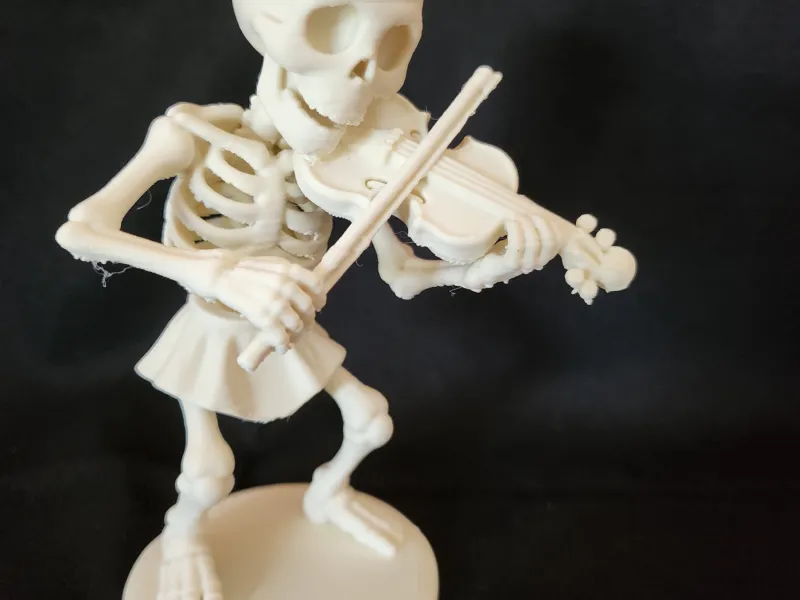 Skeleton Violinist — Bow-in-Hand Figure