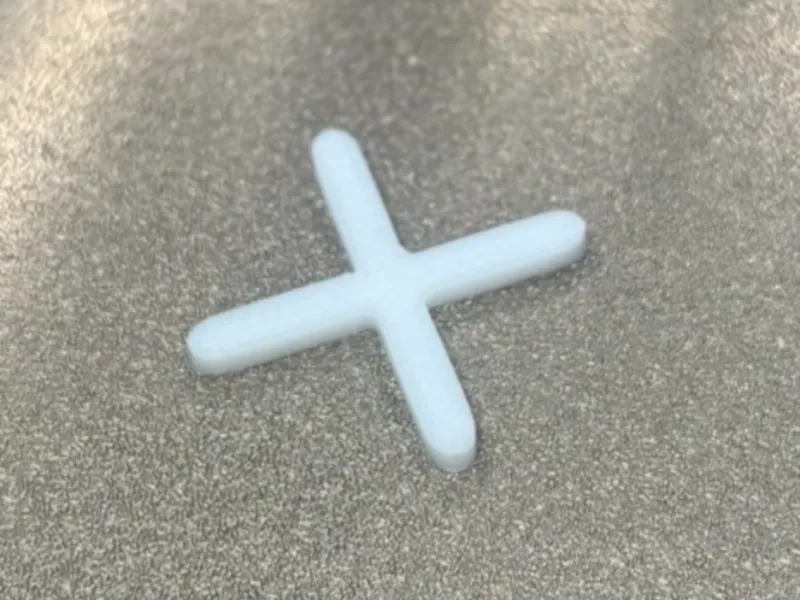 Entretoise de carrelage 3 mm (type croix) – Modèle 3D gratuit à imprimer