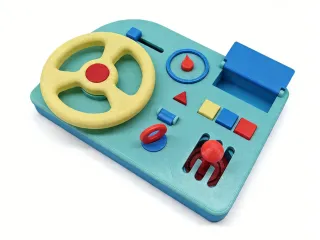 Children’s Steering Wheel Driving Toy for Color Recognition