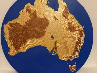 Australia Elevation Topography Map