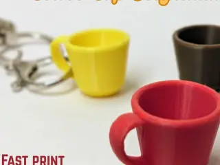 Mini Coffee Cup Keychain