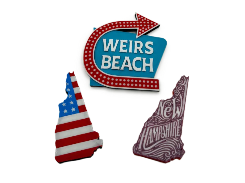 New Hampshire Themed Magnets (X3)!