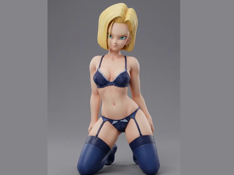 Waifu Fan art Figurine Android 18