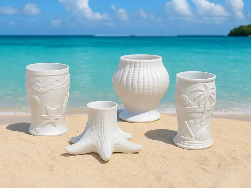 Vasos de Cerveza de Playa