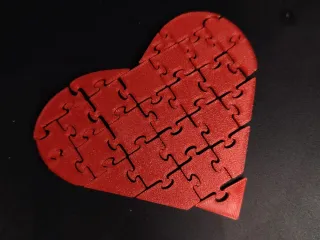 Corazón Rompecabezas 3D