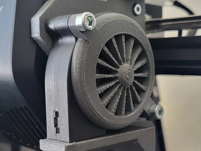 مروحة نموذج Ender 3 V3 SE 5015 مع حامل مستشعر نيبيولا