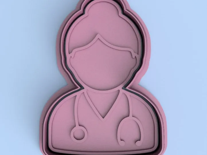 Doctor or Nurse Cutter & stamp - enfermera, doctora