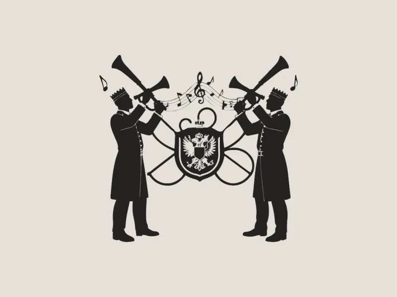 Royal Trumpeters Birthday Wall Art