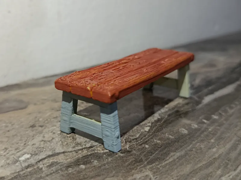 Mini Rustic wooden bench