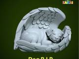 Angel Dog model - Statue Dog - 3D print-0