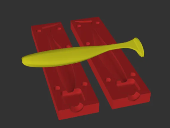 Keitech Easy Shiner 190mm — Injection Mold (FDM Optimized, S
