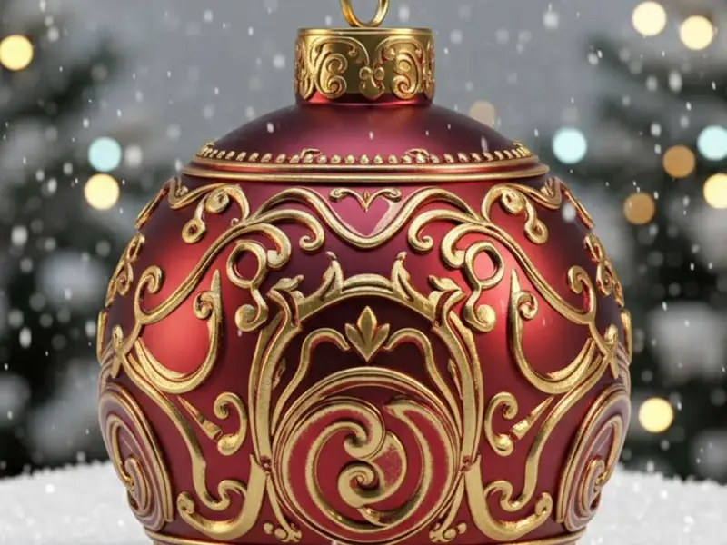 Christmas bauble/bola navideña 4