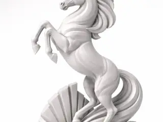 Prancing Marble Stallion