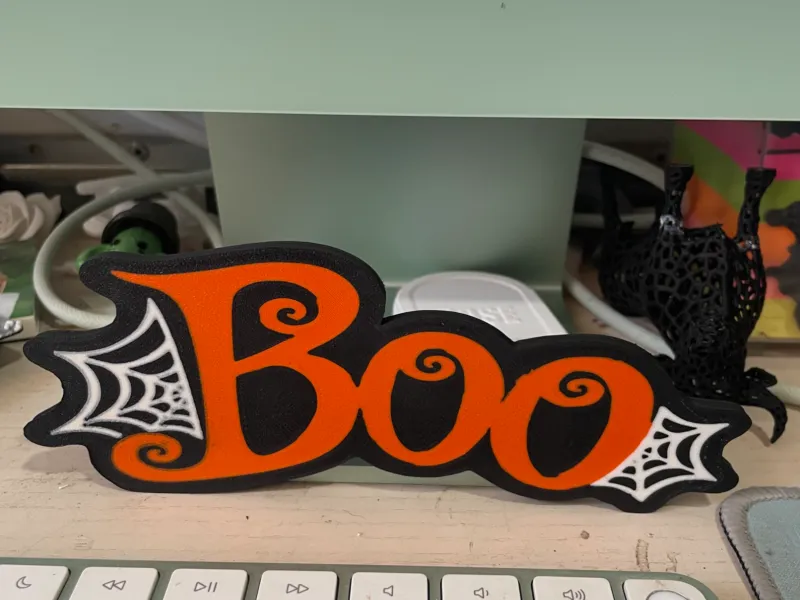 Cartello "BOO"
