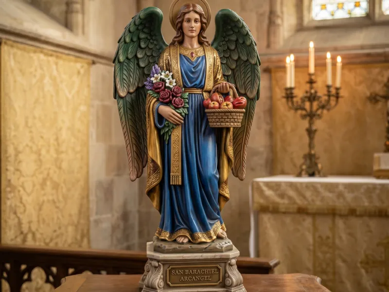 Arcangelo Barachiel - Statua religiosa stampabile in 3D - Solido