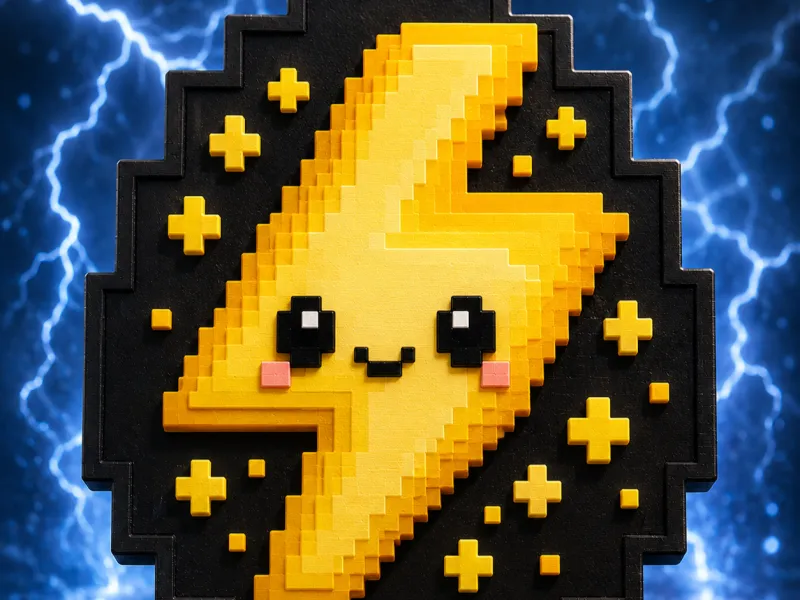 CelestiCube Lightning Pixal Keychain