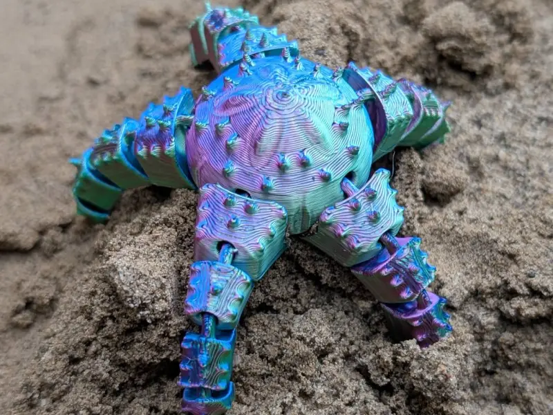 Starflex - Beautiful Flexi Starfish. Free! Easy to Print!