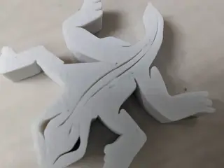 Tessellating Escher Lizard