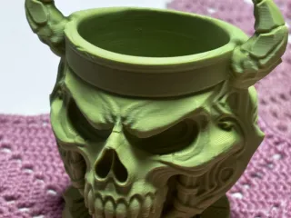 Viking skull bowl halloween