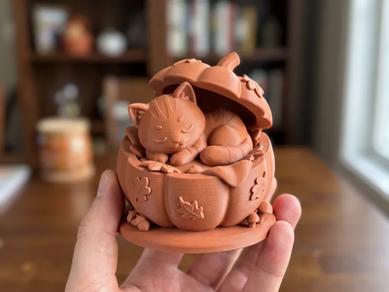 Gatito en Calabaza